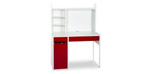 Baneh writing desk offers drawers to store stationery or personal items and a cupboard for placing binder or CPU. It is quite suitable for working with laptops and computers. Due to the dimensions of the desk, it occupies the least space, that can be used in small spaces. The trunking installed on the desk allows you to pass the cable under the desk where the socket is easily accessible. It is also possible to install a shelf (Abyaneh) on the desk in order to place more items.