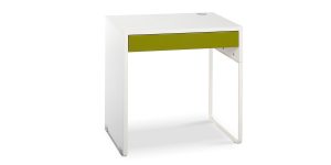 Bam writing desk offers a drawer to store stationery or personal items. Due to the desk dimensions, it occupies the least space and is quite suitable for working with laptops. The trunking installed on the desk allows you to pass the cable under the desk where the socket is easily accessible.