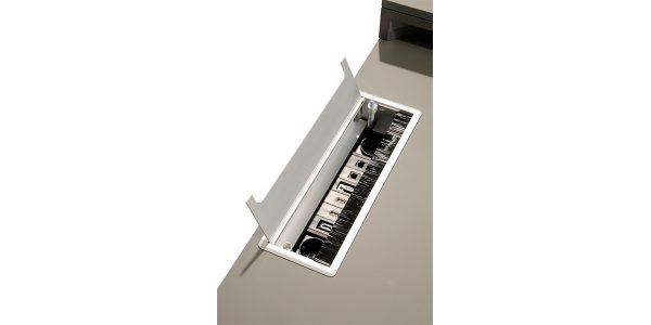 There are various cable entry caps made of different materials and utilities for executive, managerial, administrative and workstation desks.